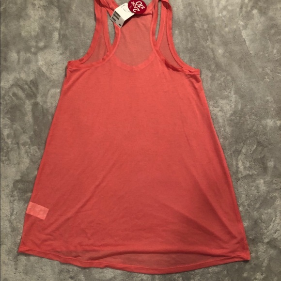 Basic Pink Razor Back Tank Top - Picture 2 of 4